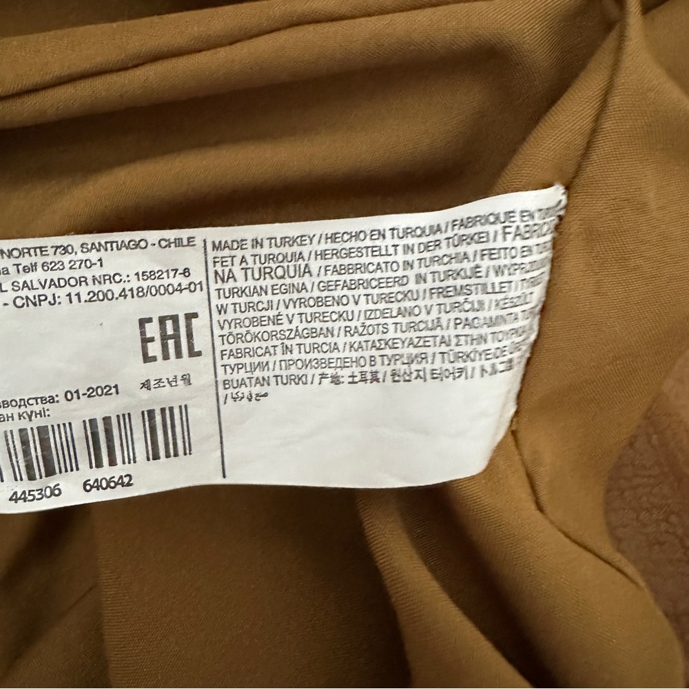 Mango Women’s Brown Polyester Loose Fit Long Sleeve Dress Size 8 - Picture 8 of 11